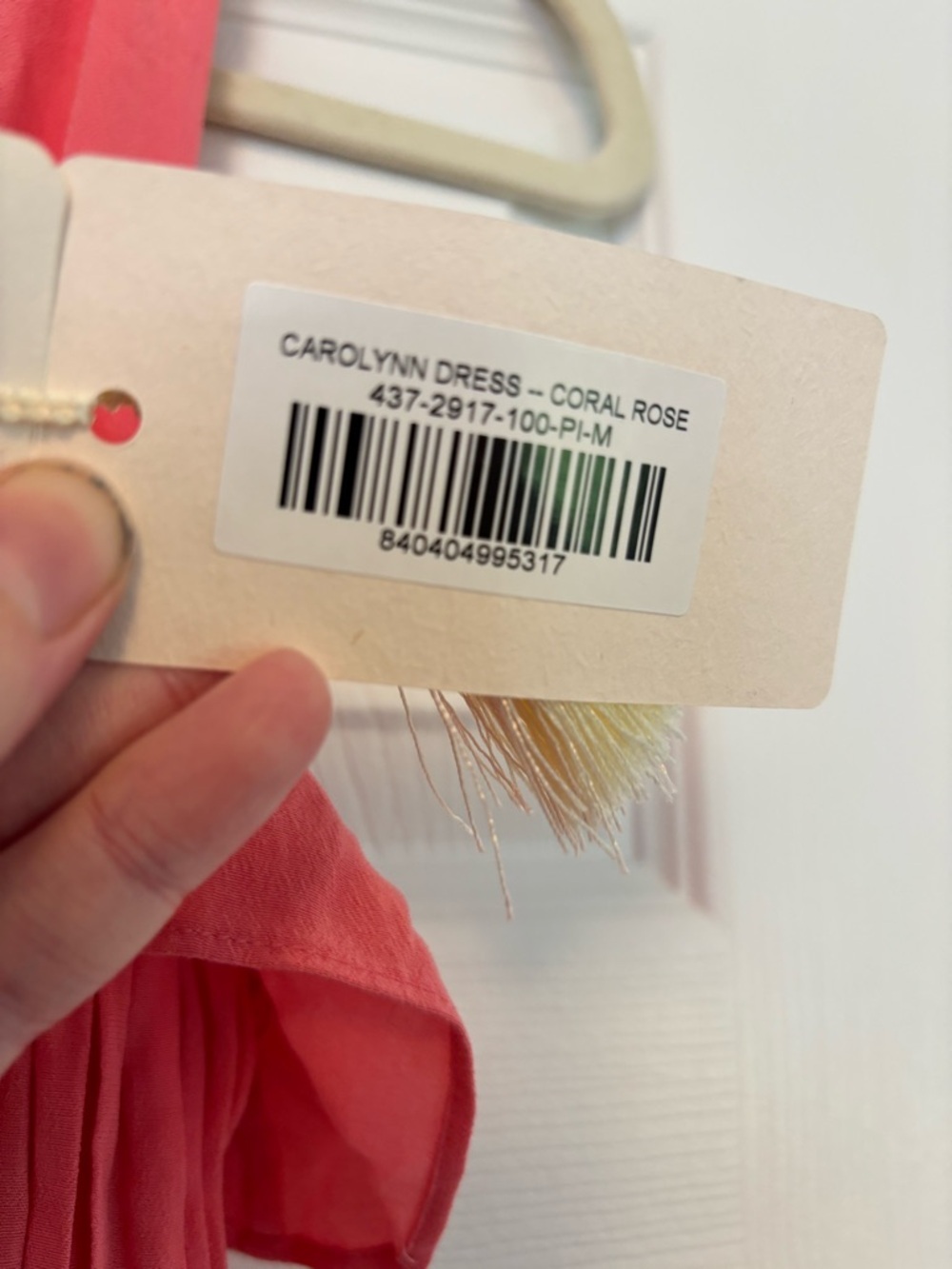 DÔEN Carolynn Dress Coral Rose NWT Medium Romantic Ruffle Midi Dress - Picture 6 of 16